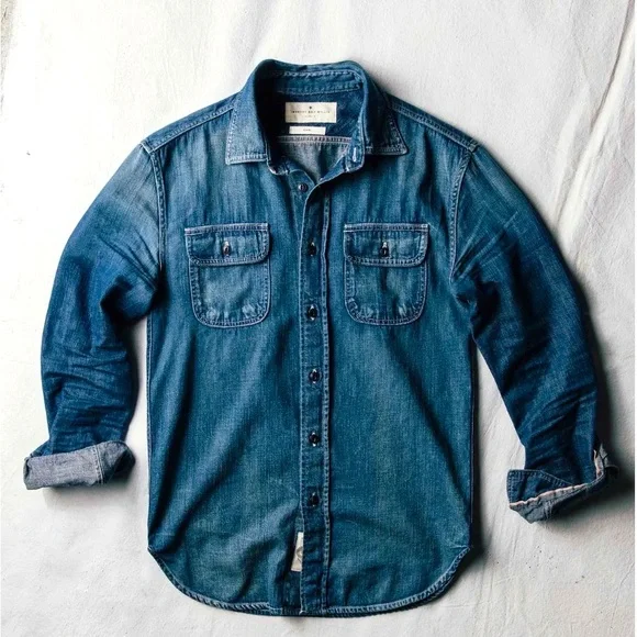 Men's Imogene & Willie Earl Selvage XXL Denim Shirt - Picture 1 of 5